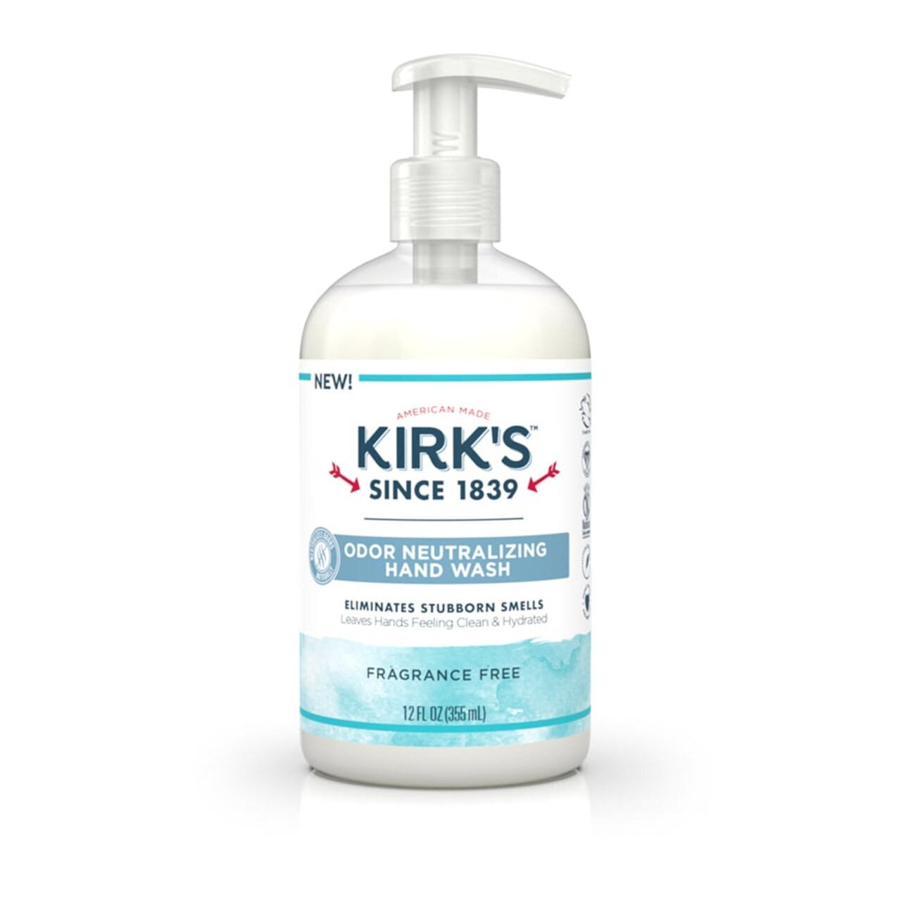 Kirk's Natural Odor Neutralizing Hydrating Hand Wash Rosemary & Sage 12 Oz